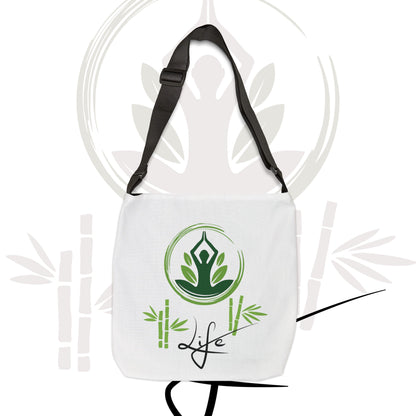 Mindful Life Tote Bag - You Won't Want to Be Without; Zippered top, Adjustable Strap, Phone Pocket, Accessory Pockets