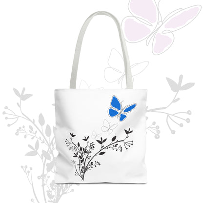 Spring Butterfly Blue Tote Bag - 3 Everyday Affordable Tote Bags You Won't Want to Miss