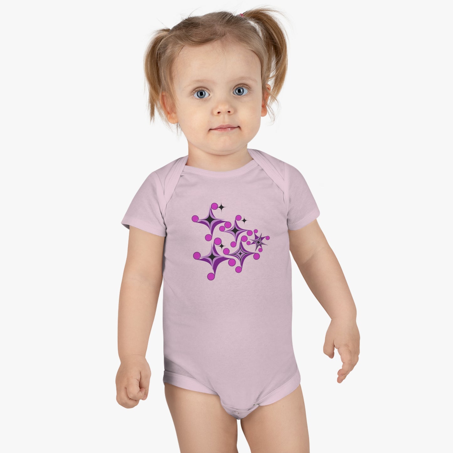 Starry Nights, Bubbly Days: Baby Magic Unleashed! Baby Short Sleeve Onesie®