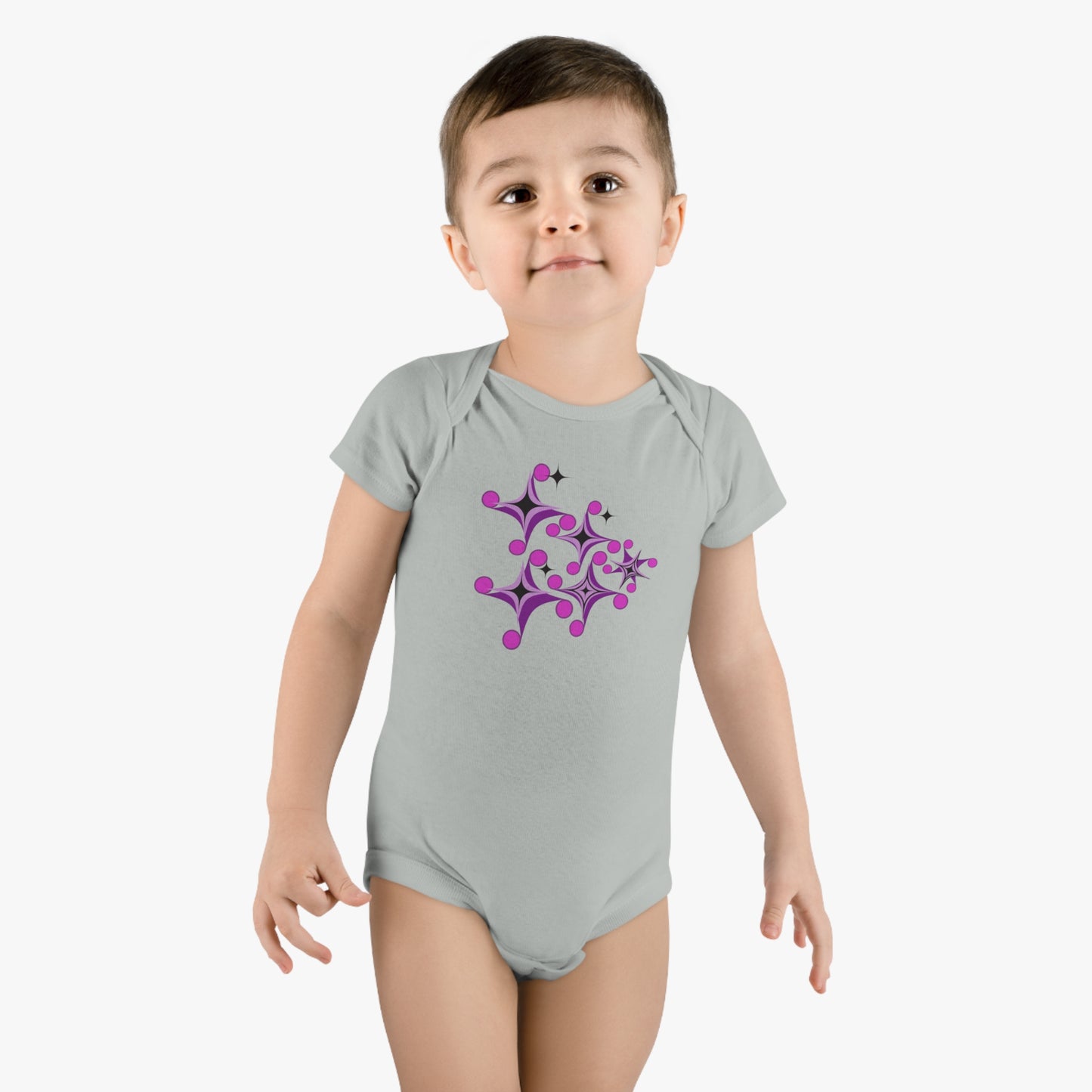 Starry Nights, Bubbly Days: Baby Magic Unleashed! Baby Short Sleeve Onesie®