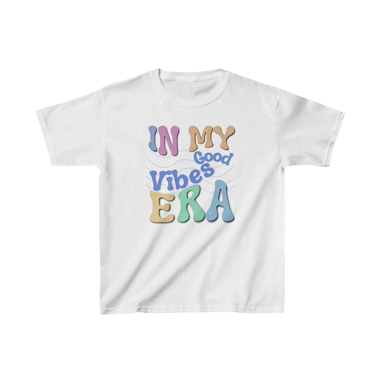 Spread Good Vibes with our vibrant and playful T-shirt collection! Kids Heavy Cotton™ Tee