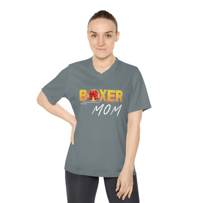 Our Boxer Mom V-Neck T-Shirt - Women’s Performance, is designed for boxer dog champions like you. - Women's Performance V-Neck T-Shirt