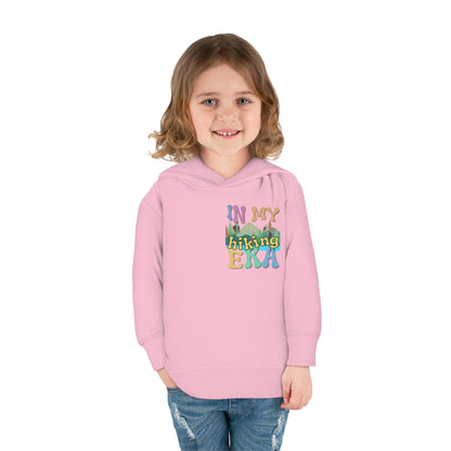 Toddler, In My Hiking Era Pullover Fleece Hoodie, designed for the little trailblazers who are just beginning to explore the world