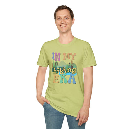 16 ‘In My Hiking Era’ T-shirts! Embrace the trails and celebrate your love for hiking. Unisex Softstyle T-Shirt