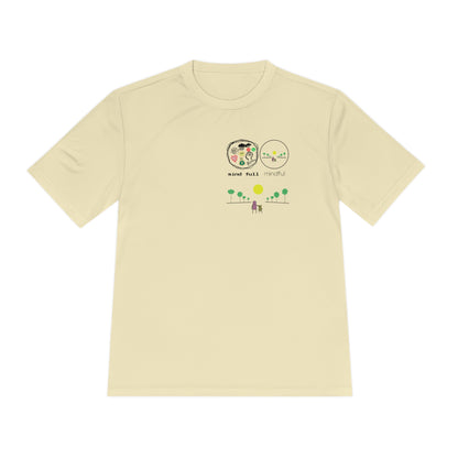 Athletic Moisture-Wicking Mindfulness T-Shirt – the perfect blend of performance and peace. This innovative t-shirt is designed for those who seek to stay active while embracing mindfulness.