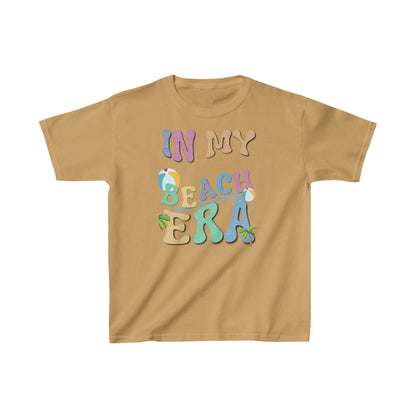 Youth Beach Era T-shirts - It’s time to make a splash in fashion as bright as the summer sun! Kids Heavy Cotton™ Tee