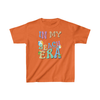 Youth Beach Era T-shirts - It’s time to make a splash in fashion as bright as the summer sun! Kids Heavy Cotton™ Tee