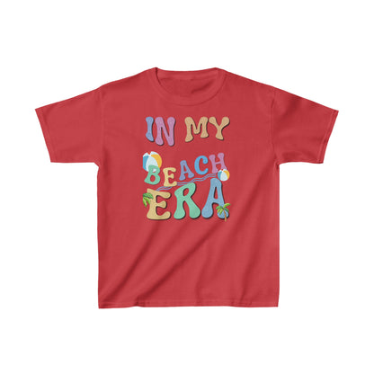 Youth Beach Era T-shirts - It’s time to make a splash in fashion as bright as the summer sun! Kids Heavy Cotton™ Tee