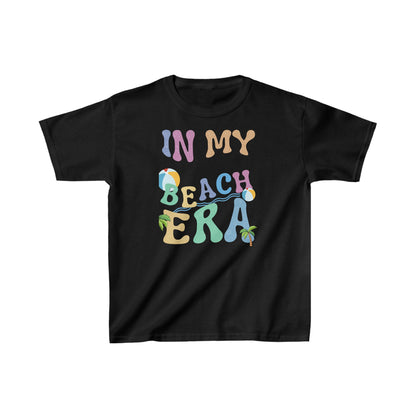 Youth Beach Era T-shirts - It’s time to make a splash in fashion as bright as the summer sun! Kids Heavy Cotton™ Tee