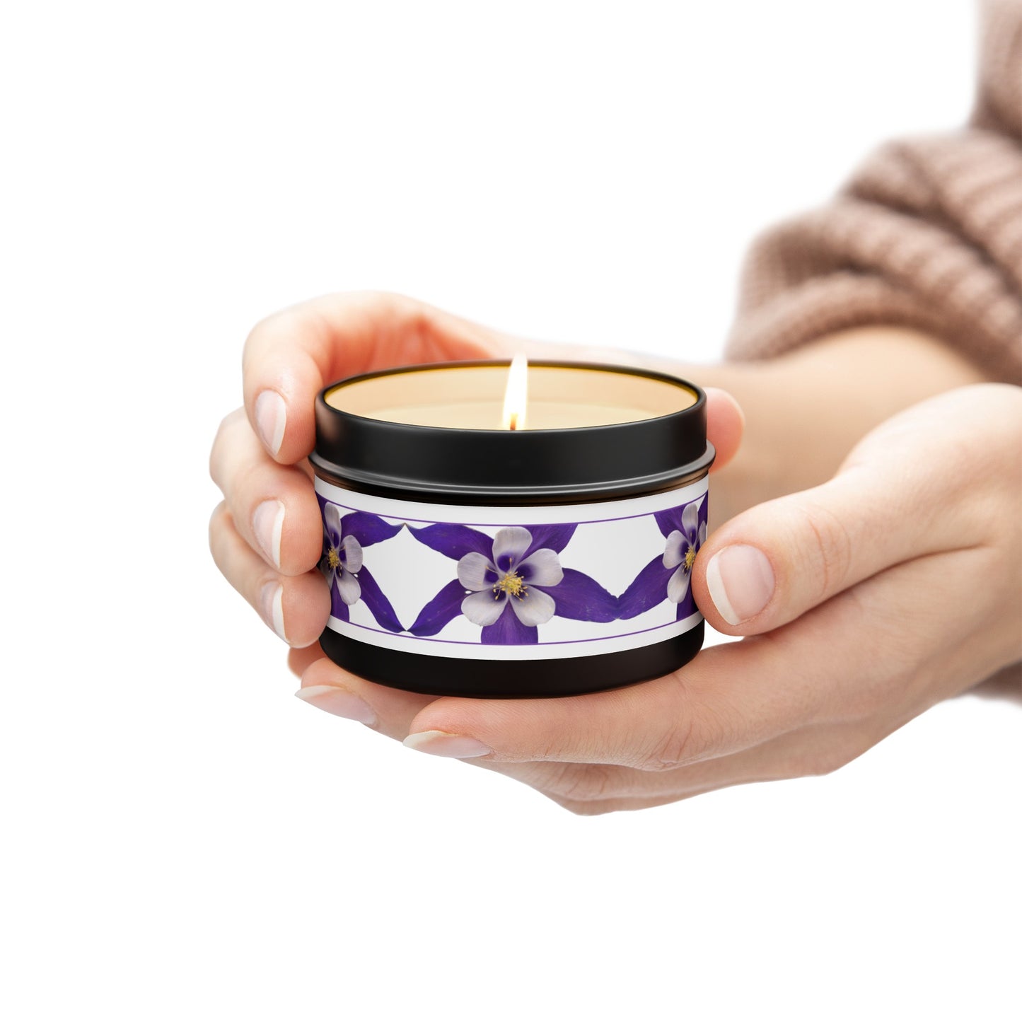 5 Rocky Mountain Wildflower Scented Candles, for Mindful Moments & Whispers of Tranquility.