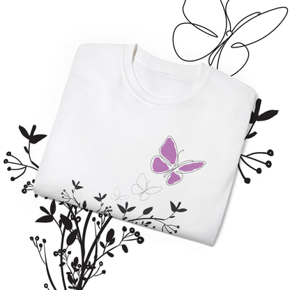 Women's Spring t-shirts - Butterfly Pattern, Spring, Ultra Cotton Tee, Women