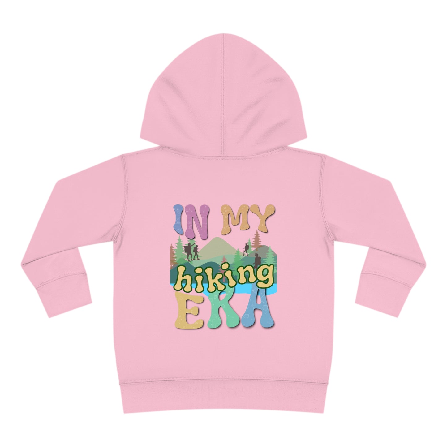 Toddler, In My Hiking Era Pullover Fleece Hoodie, designed for the little trailblazers who are just beginning to explore the world