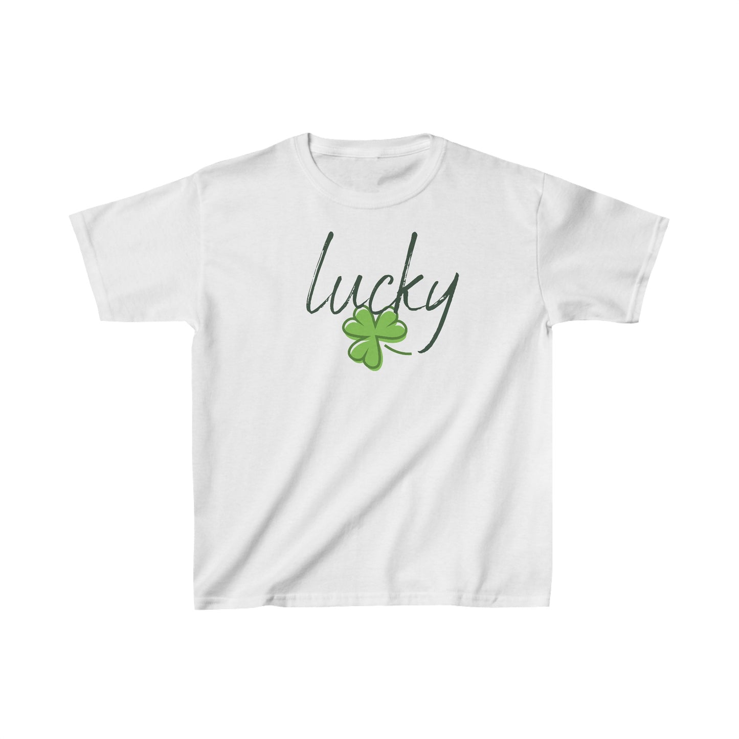 Youth Lucky, Charm of Good Fortune T-Shirt. Kids Heavy Cotton™ Tee