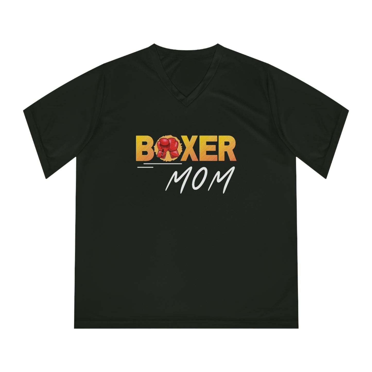 Our Boxer Mom V-Neck T-Shirt - Women’s Performance, is designed for boxer dog champions like you. - Women's Performance V-Neck T-Shirt