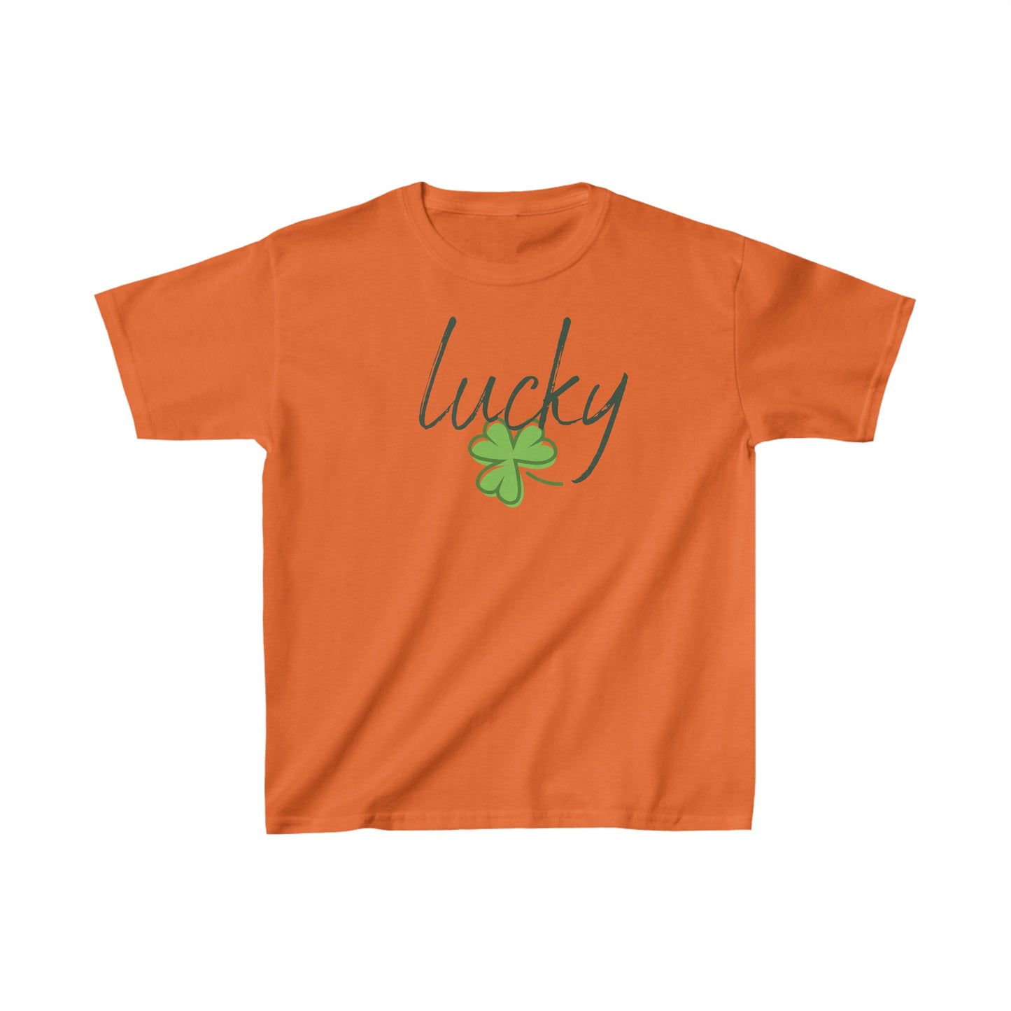 Youth Lucky, Charm of Good Fortune T-Shirt. Kids Heavy Cotton™ Tee