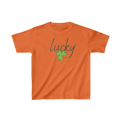 Youth Lucky, Charm of Good Fortune T-Shirt. Kids Heavy Cotton™ Tee