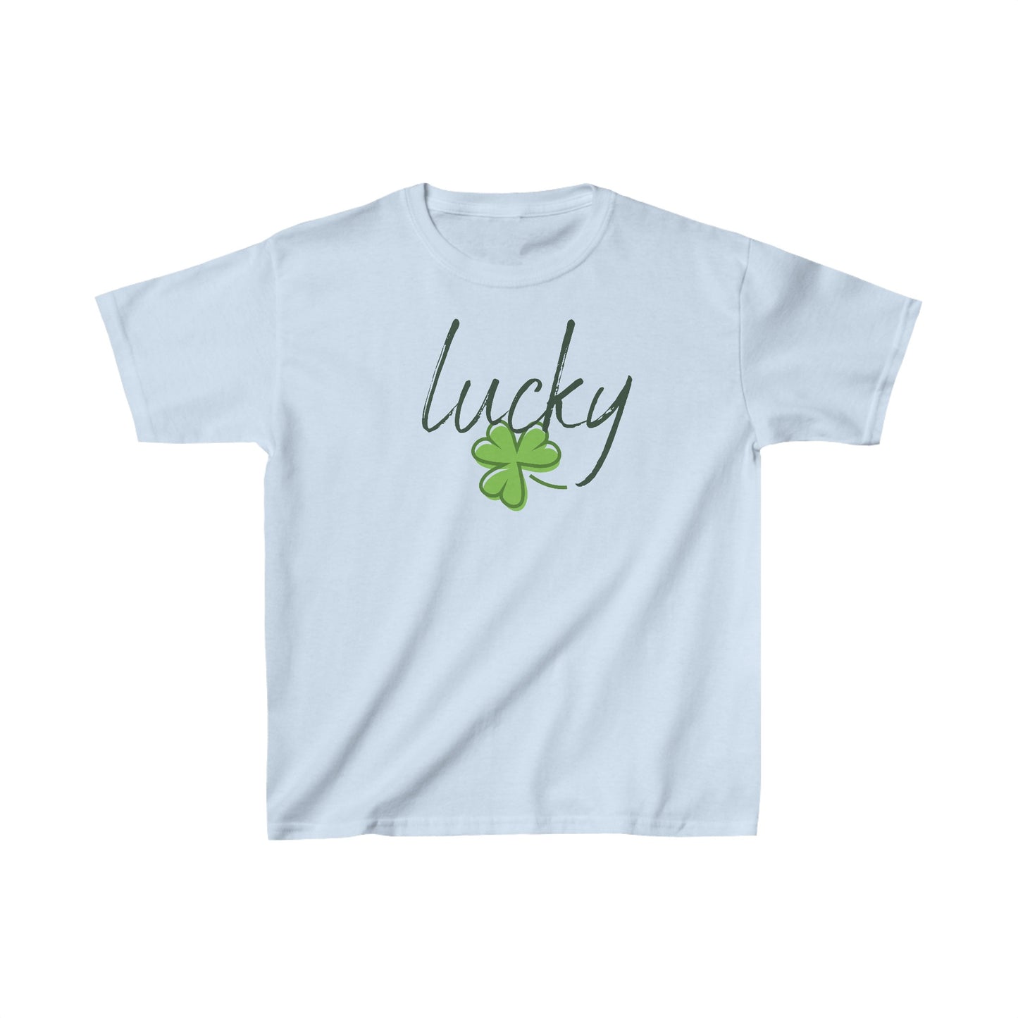 Youth Lucky, Charm of Good Fortune T-Shirt. Kids Heavy Cotton™ Tee