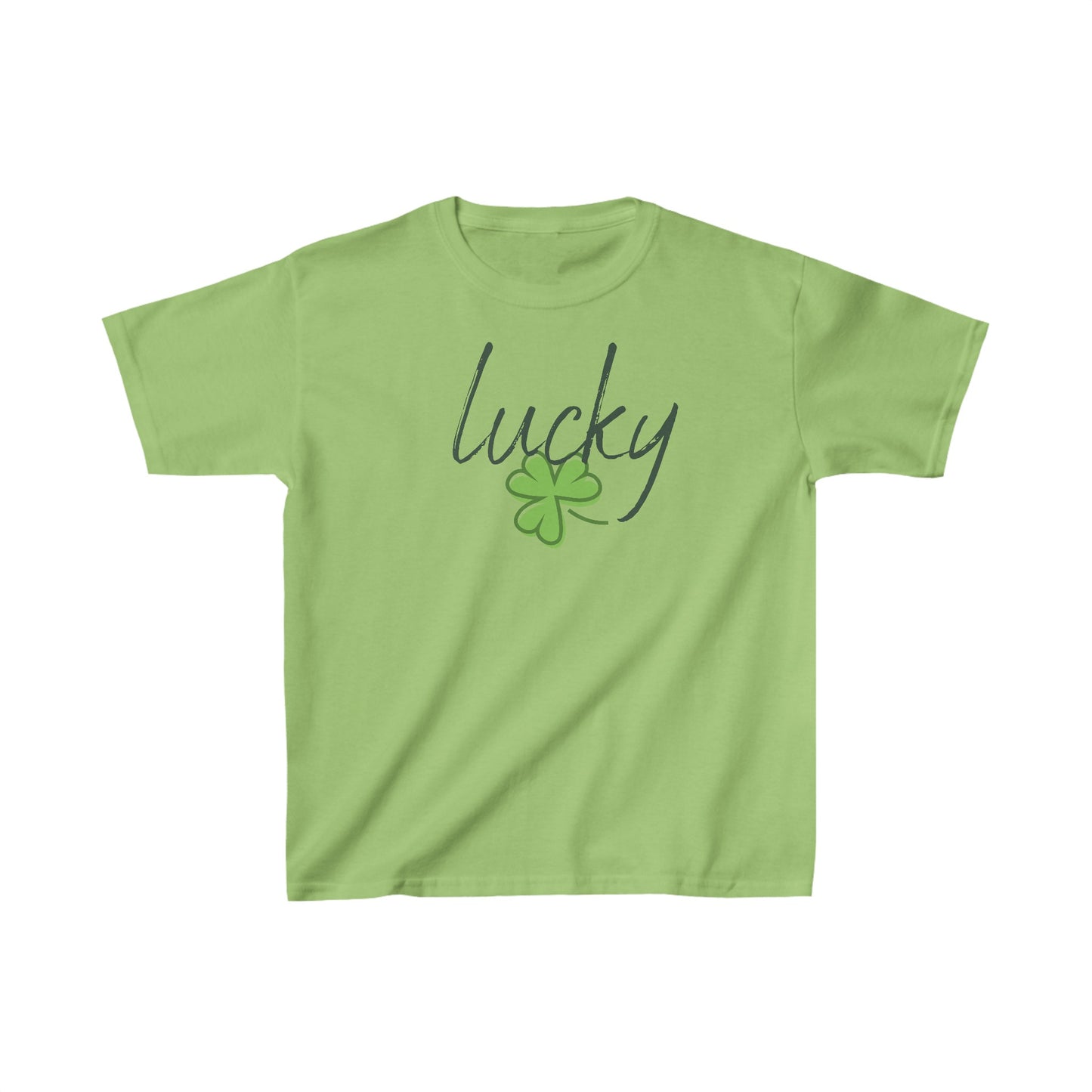 Youth Lucky, Charm of Good Fortune T-Shirt. Kids Heavy Cotton™ Tee