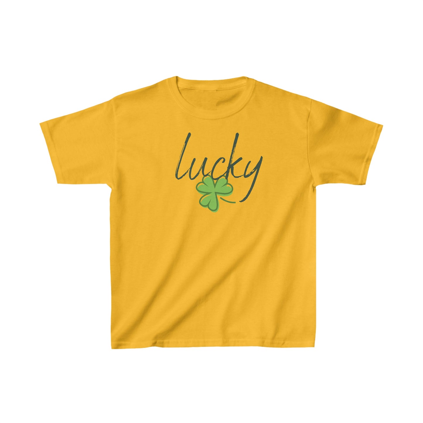 Youth Lucky, Charm of Good Fortune T-Shirt. Kids Heavy Cotton™ Tee