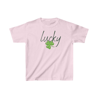 Youth Lucky, Charm of Good Fortune T-Shirt. Kids Heavy Cotton™ Tee