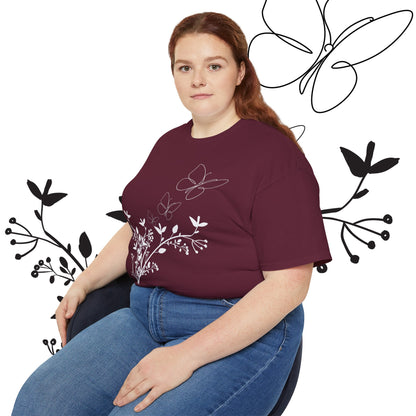 Women's Spring t-shirts - Butterfly Pattern, Spring, Ultra Cotton Tee, Women