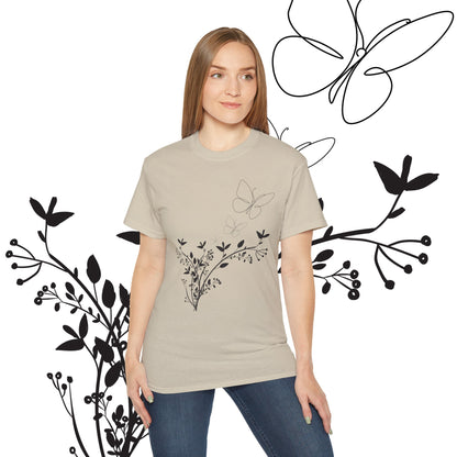 Women's Spring t-shirts - Butterfly Pattern, Spring, Ultra Cotton Tee, Women