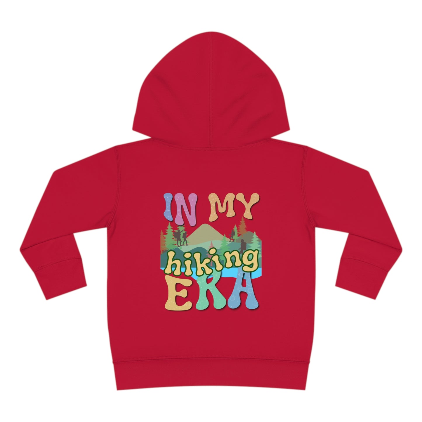 Toddler, In My Hiking Era Pullover Fleece Hoodie, designed for the little trailblazers who are just beginning to explore the world