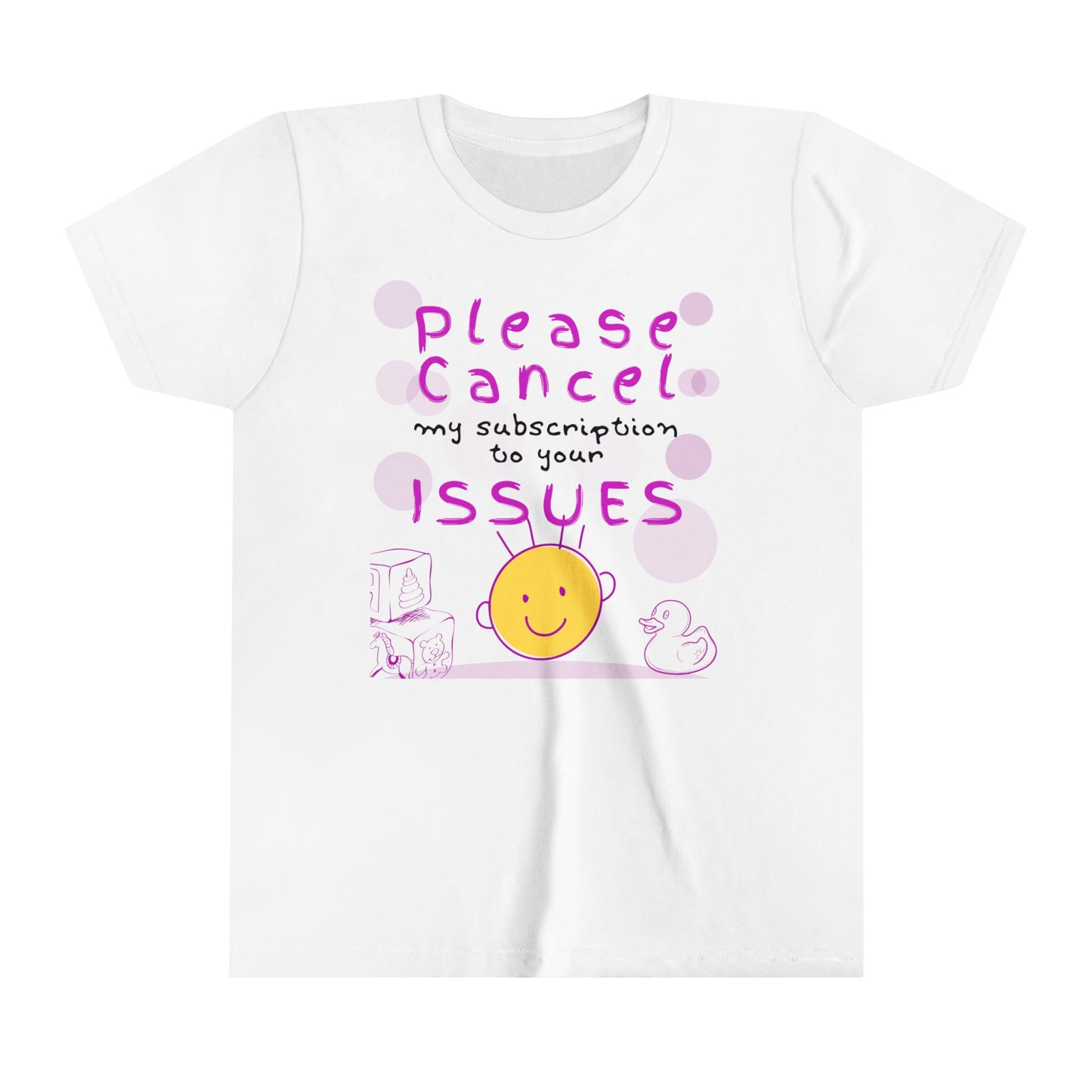 Number 1 Tip for Laughs, Youth T Shirt - Please Cancel My Subscription to Your Issues - Youth Short Sleeve Tee