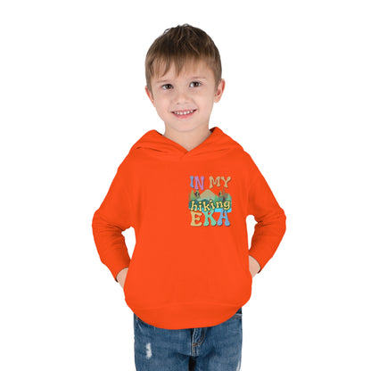 Toddler, In My Hiking Era Pullover Fleece Hoodie, designed for the little trailblazers who are just beginning to explore the world