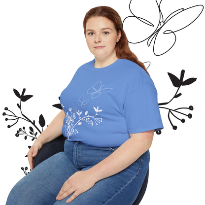 Women's Spring t-shirts - Butterfly Pattern, Spring, Ultra Cotton Tee, Women