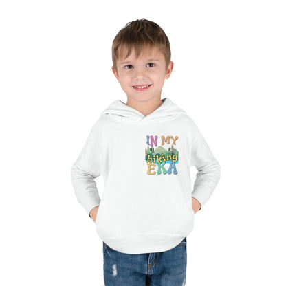 Toddler, In My Hiking Era Pullover Fleece Hoodie, designed for the little trailblazers who are just beginning to explore the world