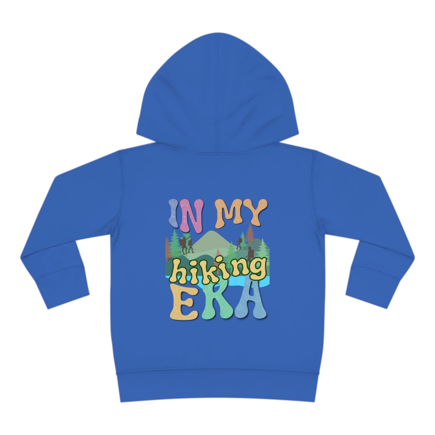 Toddler, In My Hiking Era Pullover Fleece Hoodie, designed for the little trailblazers who are just beginning to explore the world