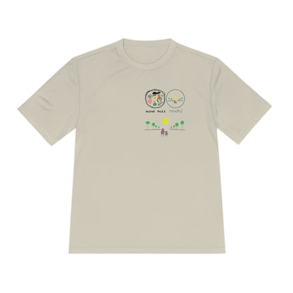 Athletic Moisture-Wicking Mindfulness T-Shirt – the perfect blend of performance and peace. This innovative t-shirt is designed for those who seek to stay active while embracing mindfulness.