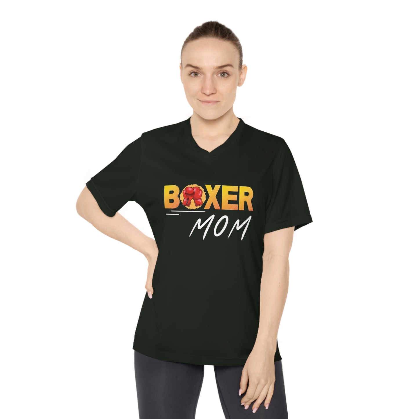 Our Boxer Mom V-Neck T-Shirt - Women’s Performance, is designed for boxer dog champions like you. - Women's Performance V-Neck T-Shirt