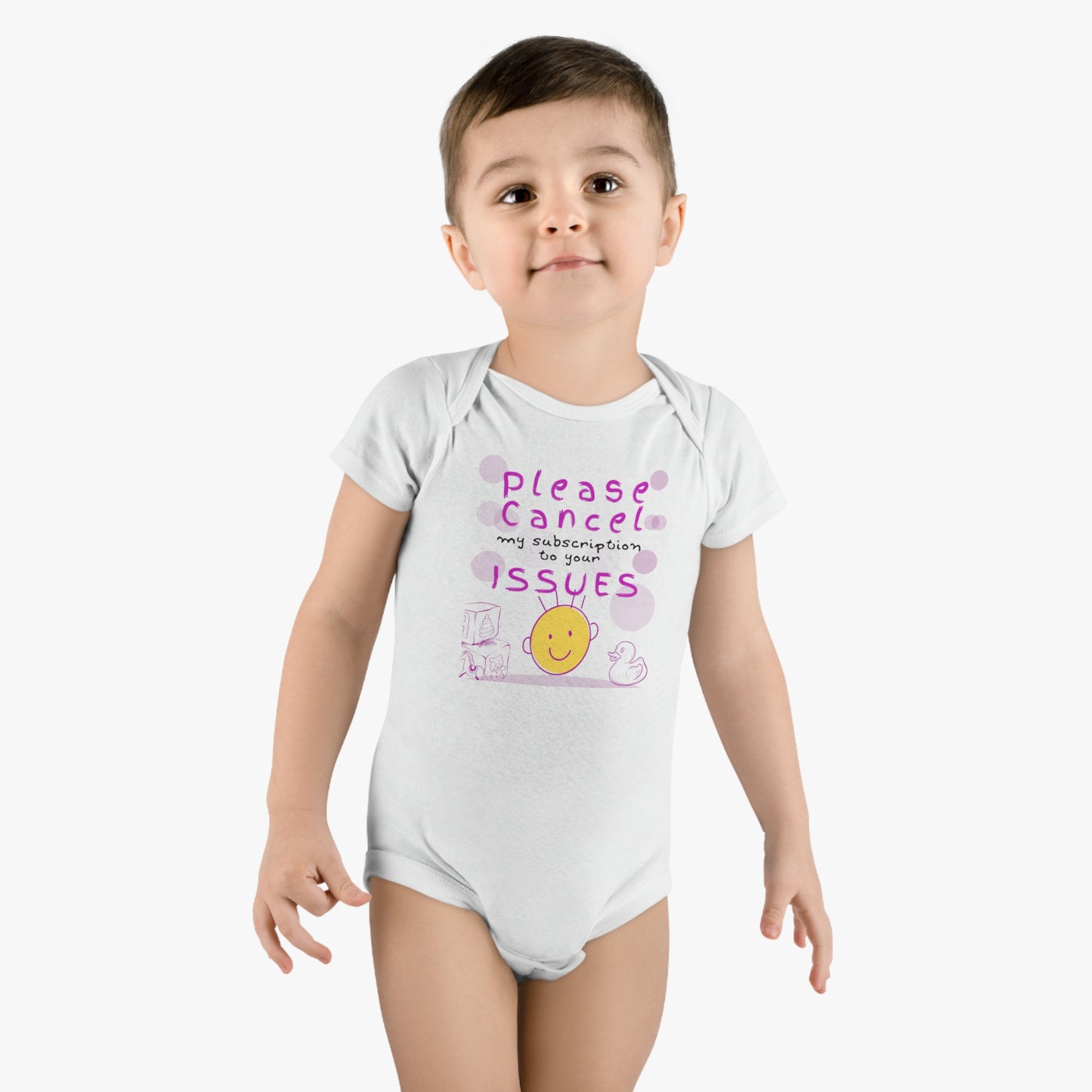 Please Cancel My Subscription to Your Issues: Funny Baby Clothes, Cute Bodysuit, Baby Boy Clothes, Girl Bodysuit, Baby Girl Clothes, Boy Bodysuit, Baby Short Sleeve Onesie®