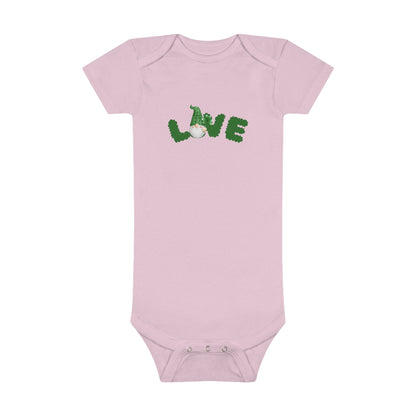 Gnome Sweet Gnome Baby Bodysuit: Love in Every Stitch! Love Gnome Baby Bodysuit. Baby Short Sleeve Onesie®