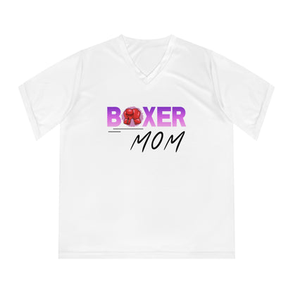 Our Boxer Mom V-Neck T-Shirt - Women’s Performance, is designed for boxer dog champions like you. - Women's Performance V-Neck T-Shirt