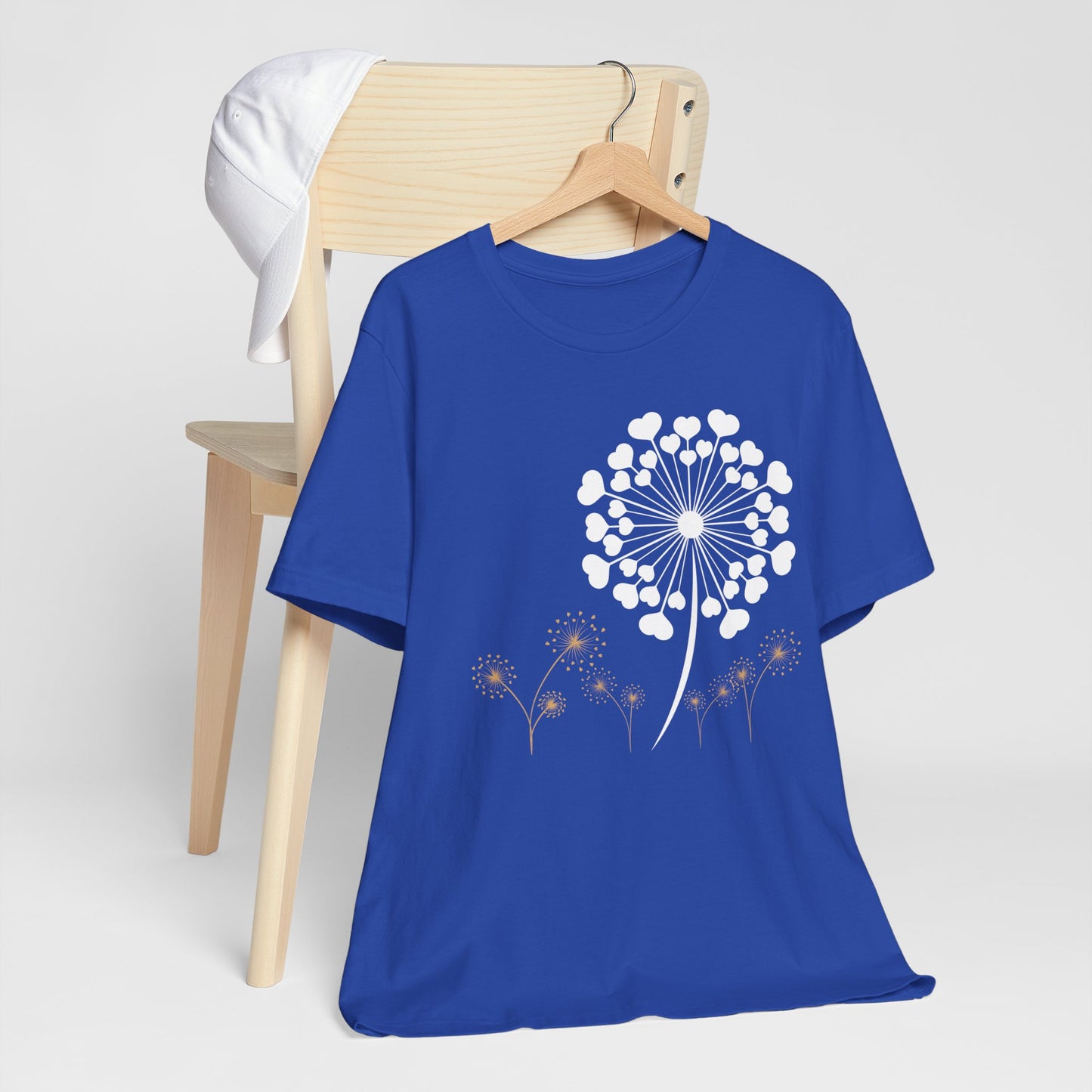 Dandelion Love, Heart, Spring Short Sleeve Tee