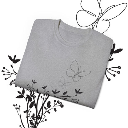 Women's Spring t-shirts - Butterfly Pattern, Spring, Ultra Cotton Tee, Women