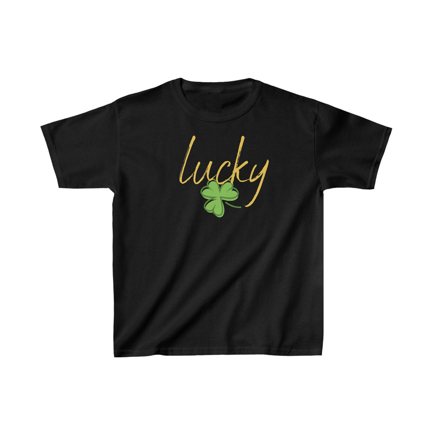 Youth Lucky, Charm of Good Fortune T-Shirt. Kids Heavy Cotton™ Tee