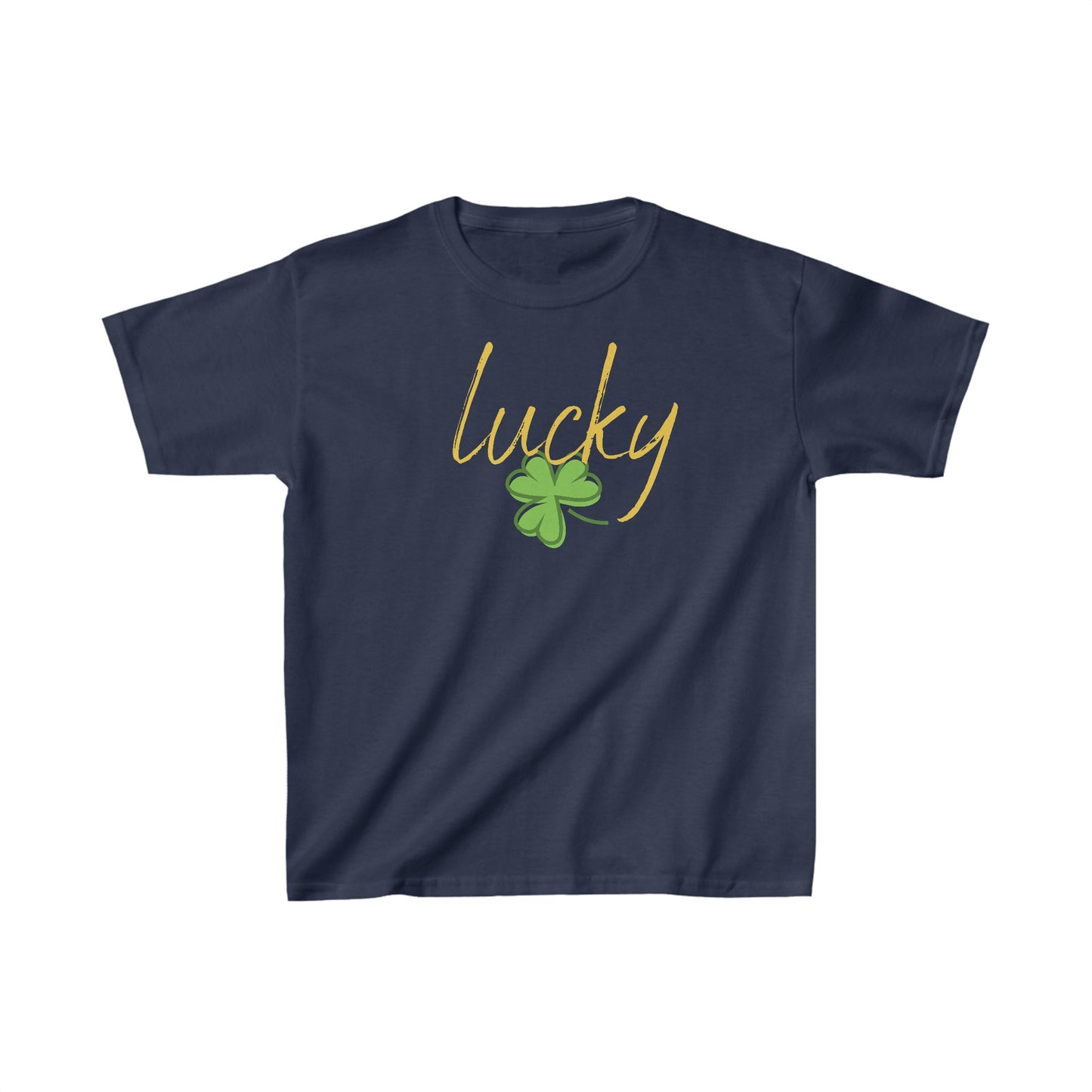 Youth Lucky, Charm of Good Fortune T-Shirt. Kids Heavy Cotton™ Tee