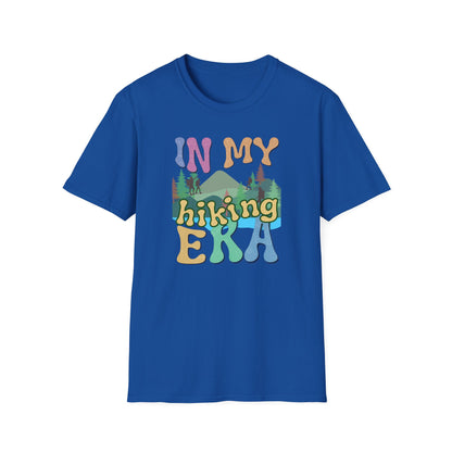 16 ‘In My Hiking Era’ T-shirts! Embrace the trails and celebrate your love for hiking. Unisex Softstyle T-Shirt