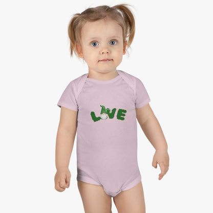 Gnome Sweet Gnome Baby Bodysuit: Love in Every Stitch! Love Gnome Baby Bodysuit. Baby Short Sleeve Onesie®