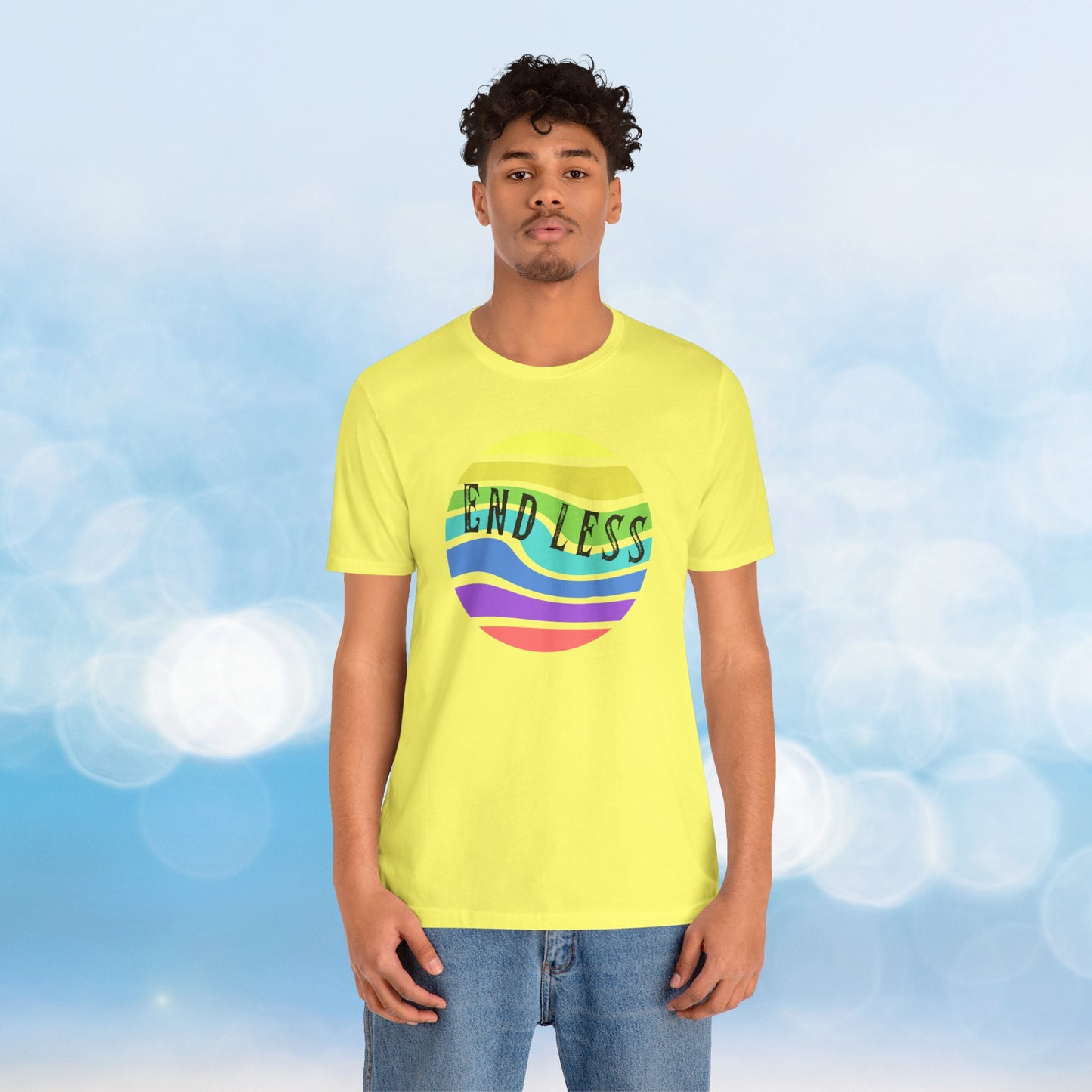 Retro Sun, End-Less Tee: Wear the Nostalgia and let the memories wash over you