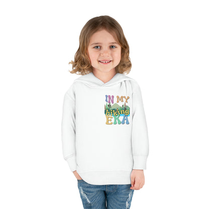 Toddler, In My Hiking Era Pullover Fleece Hoodie, designed for the little trailblazers who are just beginning to explore the world