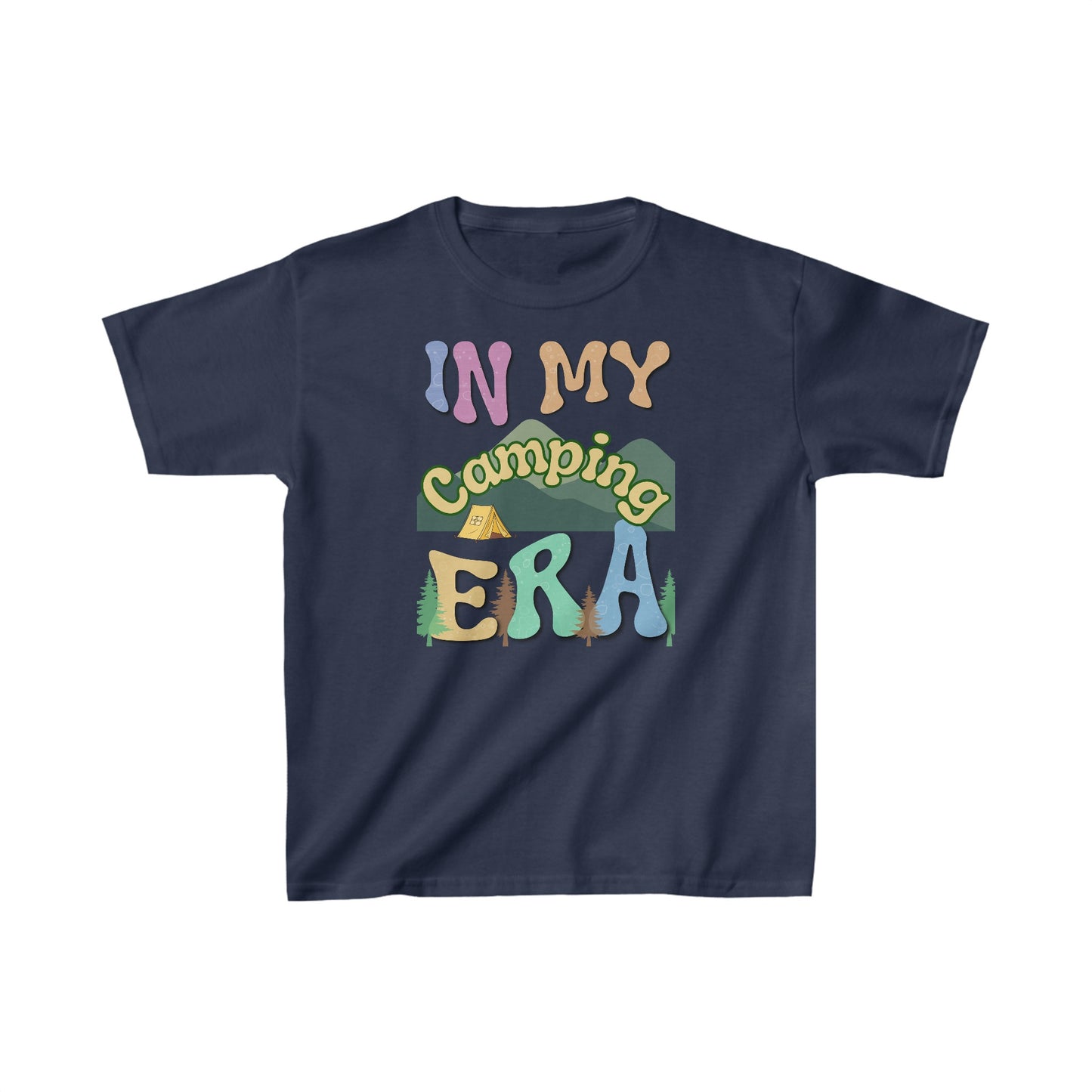 In My Camping Era Youth T-Shirt - for young explorers who love the call of the wild. Kids Heavy Cotton™ Tee