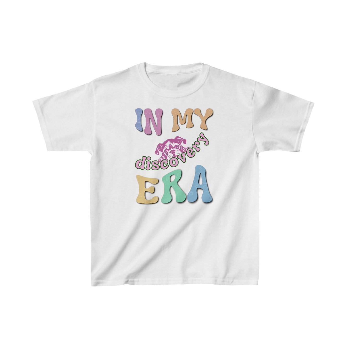 In My Discovery Era - Youth T Shirt. Stay curious with all the things yet to be discovered. Kids Heavy Cotton™ Tee