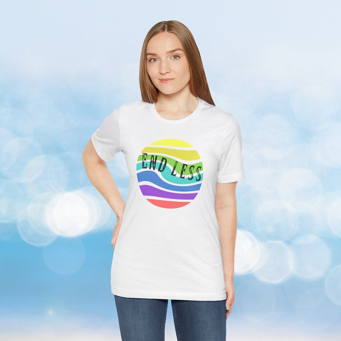 Retro Sun, End-Less Tee: Wear the Nostalgia and let the memories wash over you