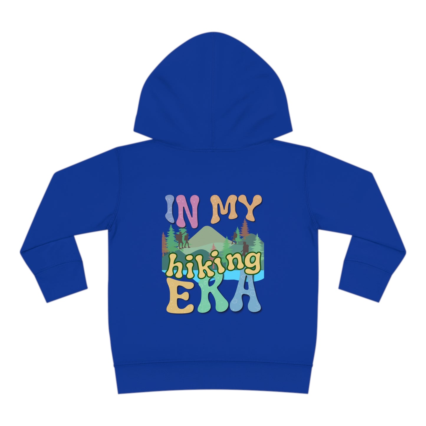 Toddler, In My Hiking Era Pullover Fleece Hoodie, designed for the little trailblazers who are just beginning to explore the world