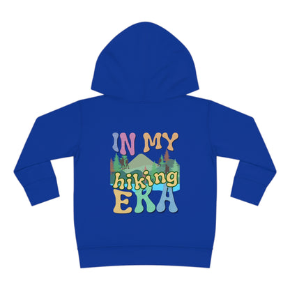 Toddler, In My Hiking Era Pullover Fleece Hoodie, designed for the little trailblazers who are just beginning to explore the world